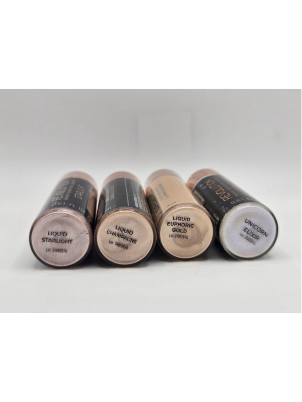 Revolution Makeup Liquid Highlighter Shimmer Illuminator Glow Drops 18ml Lot 4 - Picture 2 of 2